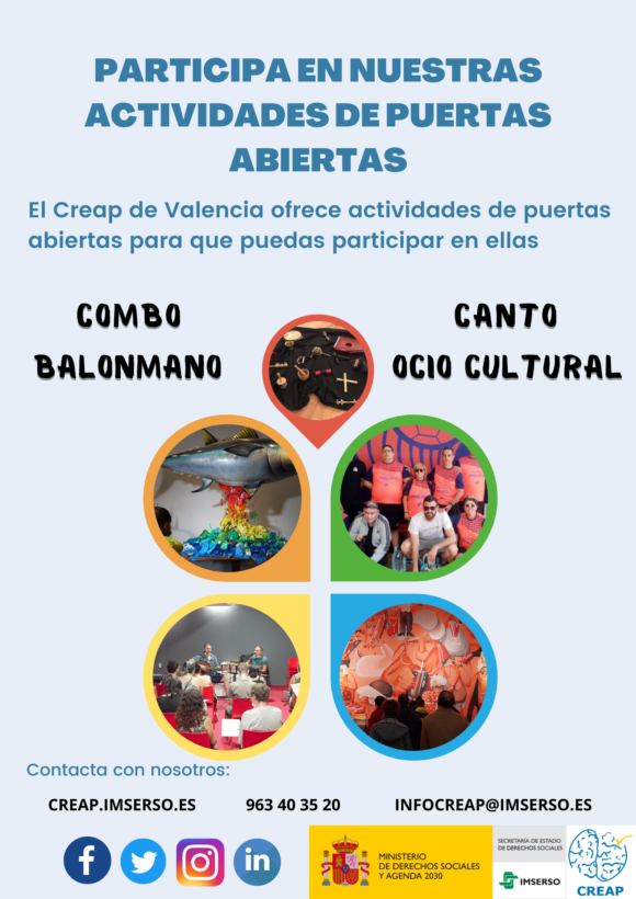 Actividades abiertas en el Creap