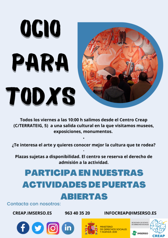 Cartel salidas culturales