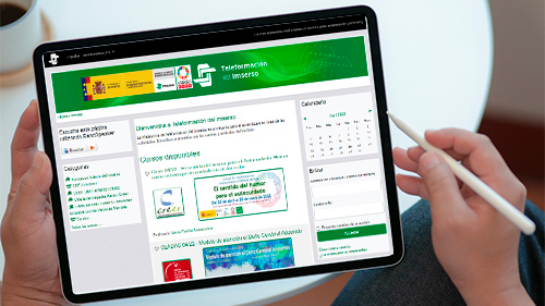 Imagen de la plataforma de Teleformación