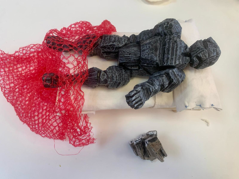 Obra de Ángel, participante del taller